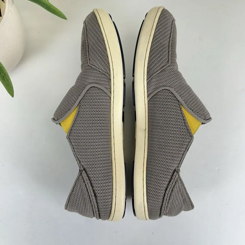 Olukai Nohea Mesh Rock Canoe Taupe Casual Shoe Slip On Drop In Heel Men Size 8.5